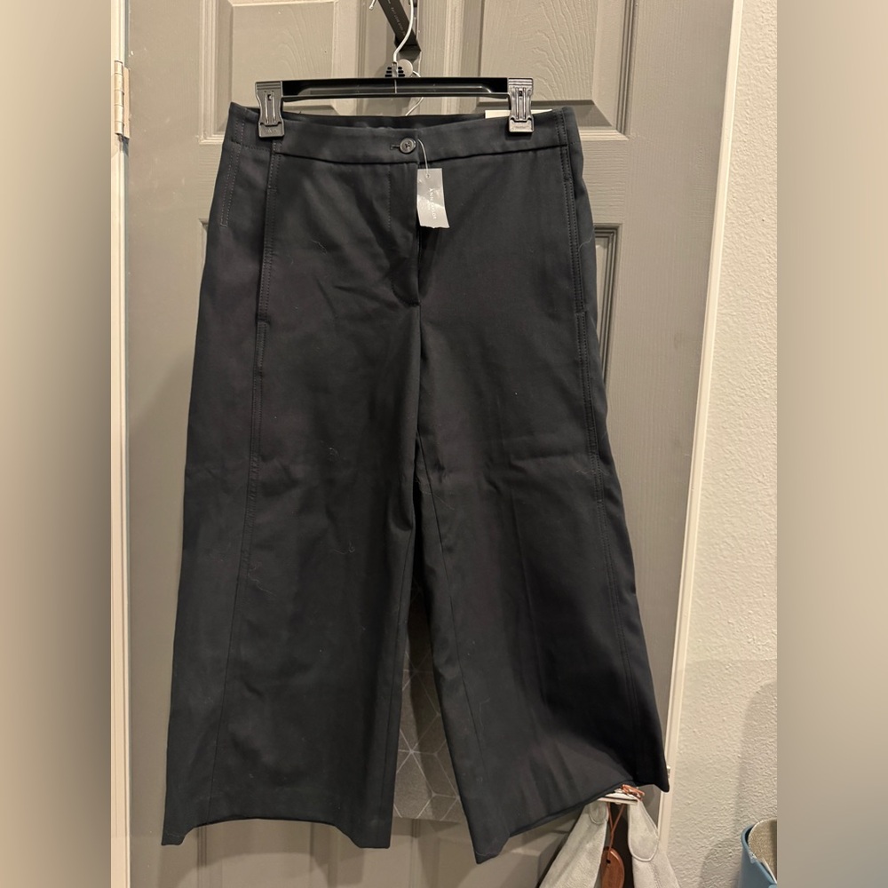 Ann Taylor Marina Black Wide-Leg Trousers - Picture 2 of 4